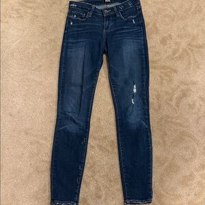 PAIGE Dark Blue Skinny Jeans